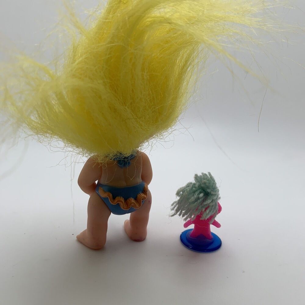 Lucky Magic Troll Doll Lot Russ Applause Classic Toy Vintage 90s - Picture 6 of 9